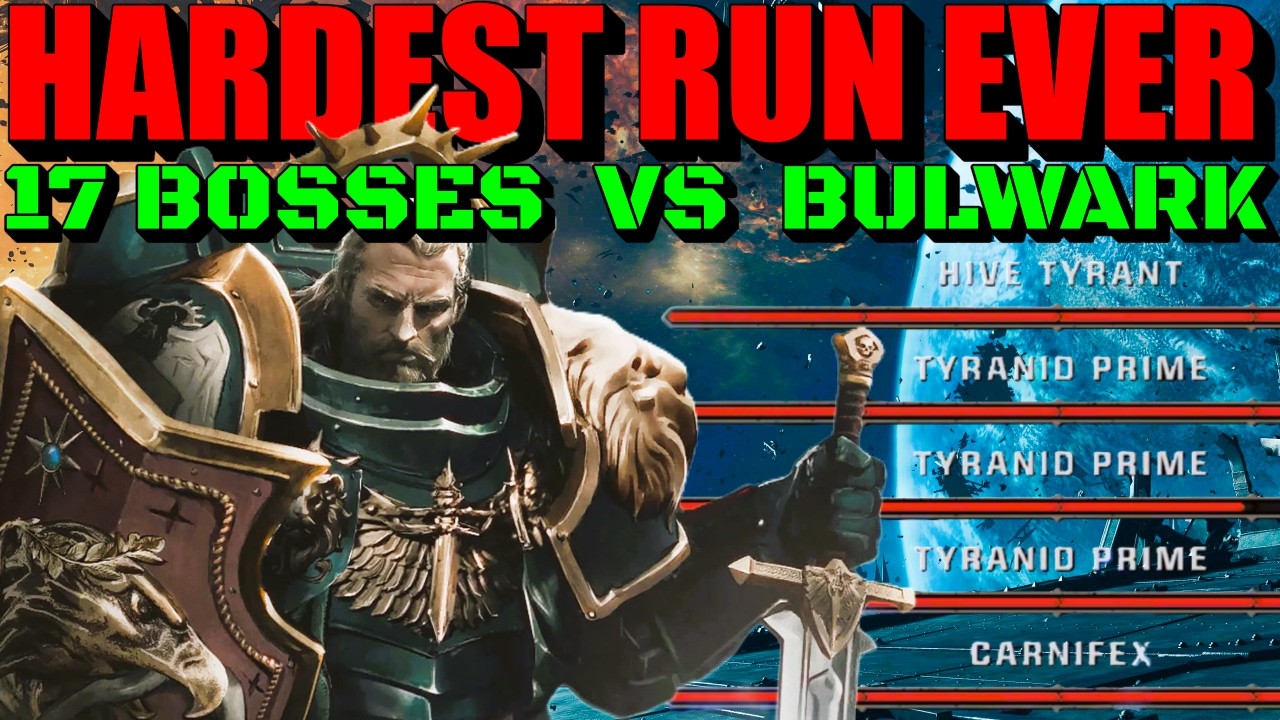 17 BOSSES vs BULWARK (5x in the SAME TIME) True Solo Absolute + Hardest Space Marine 2 run ever done