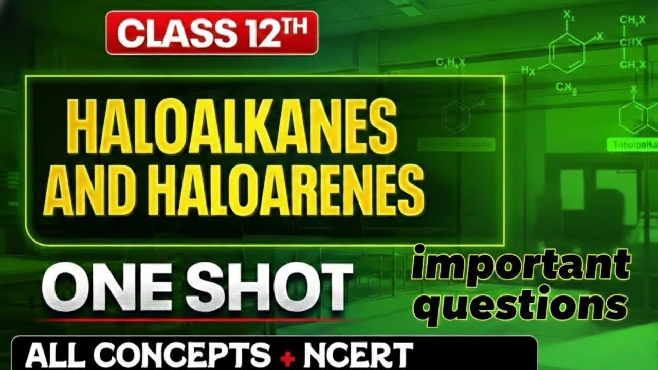 Class 12th||Haloalkanes and  Haloararenes||chemistry important questions 