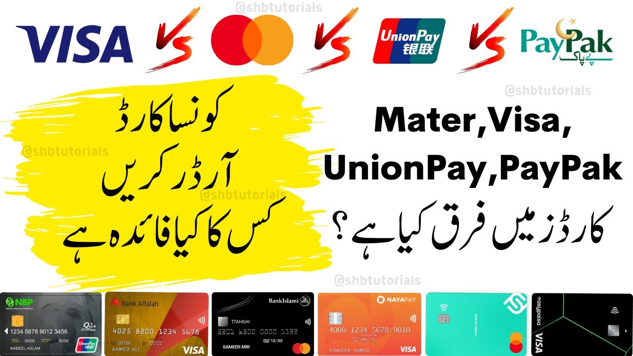 What is the Master, Visa, UnionPay & PayPak Cards || Bank Cards Explanation