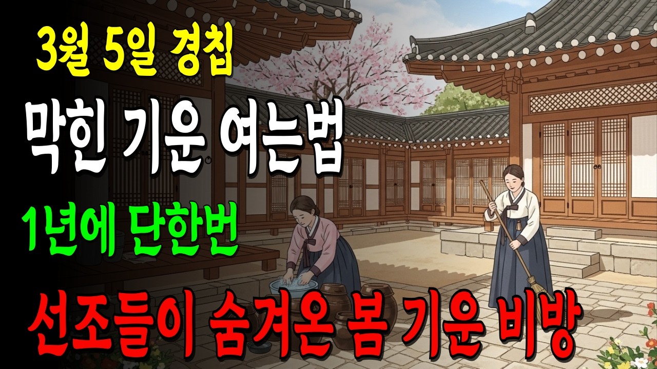 돈 새는 집 특징? 경칩을 그냥 보내고 계십니까? 잠자던 복이 그대로 묻힙니다