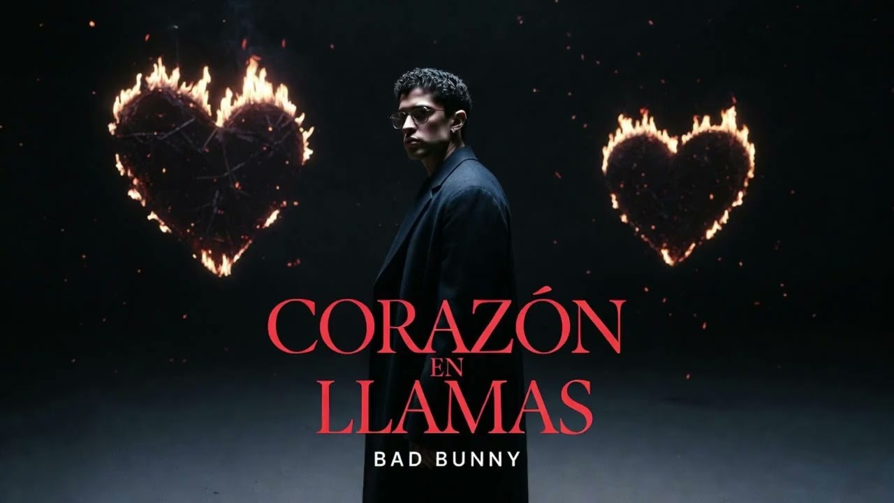 Bad Bunny - CORAZON EN LLAMAS  (Visualizer Oficial | 2025 Álbum)