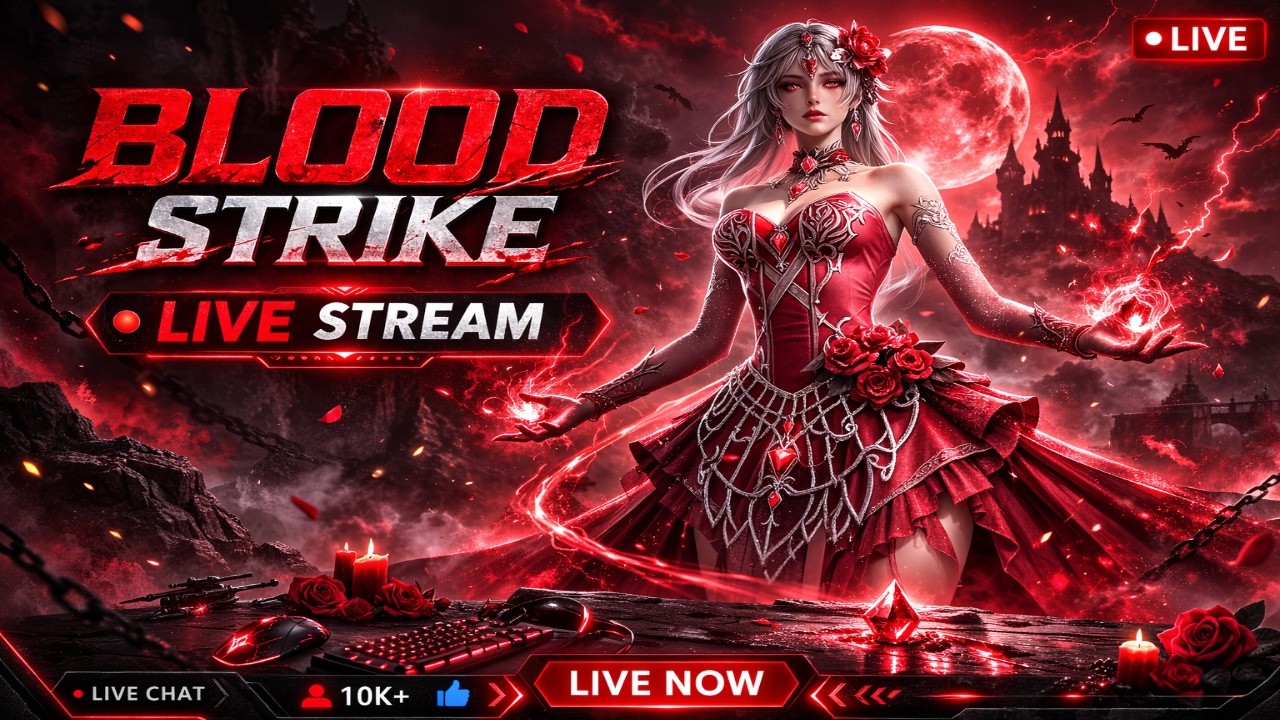 Girl Gamer vs Sweaty Players 🤣 | Custom Room Battles | Blood Strike Live 🔴