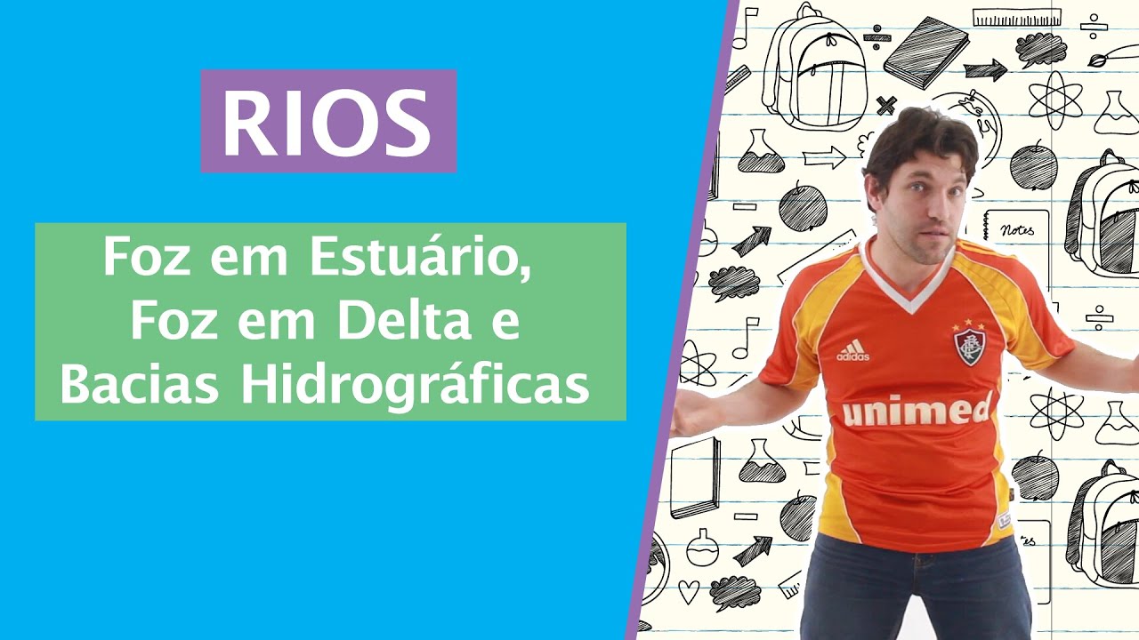 Rios: Foz em estuário, foz em delta e bacias hidrográficas