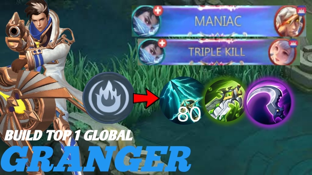 MANIAC😱 META GRANGER FULL DEMAGE 20 KILL!! (100% BROKEN ) TOP 1 GLOBAL BUILD - Mobile Legends