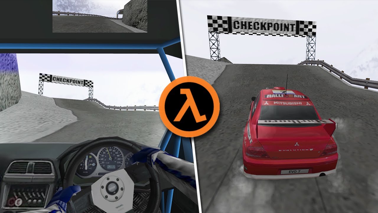 Half-Life but it's Rally Game (HL Rally Mod)