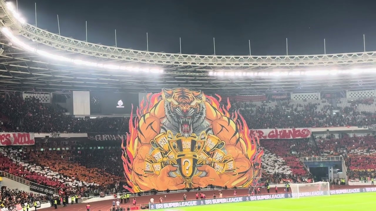 Tifo The Jak Mania untuk Persija Jakarta di HUT ke-97 Tahun Melawan Saudara PSIM Jogjakarta