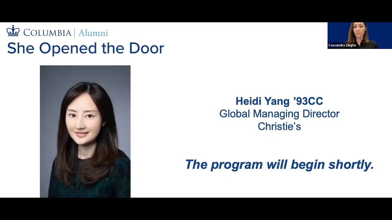 Ask the Expert | Visionary Leadership in Art and Finance: A Conversation with Heidi Yang ’93CC