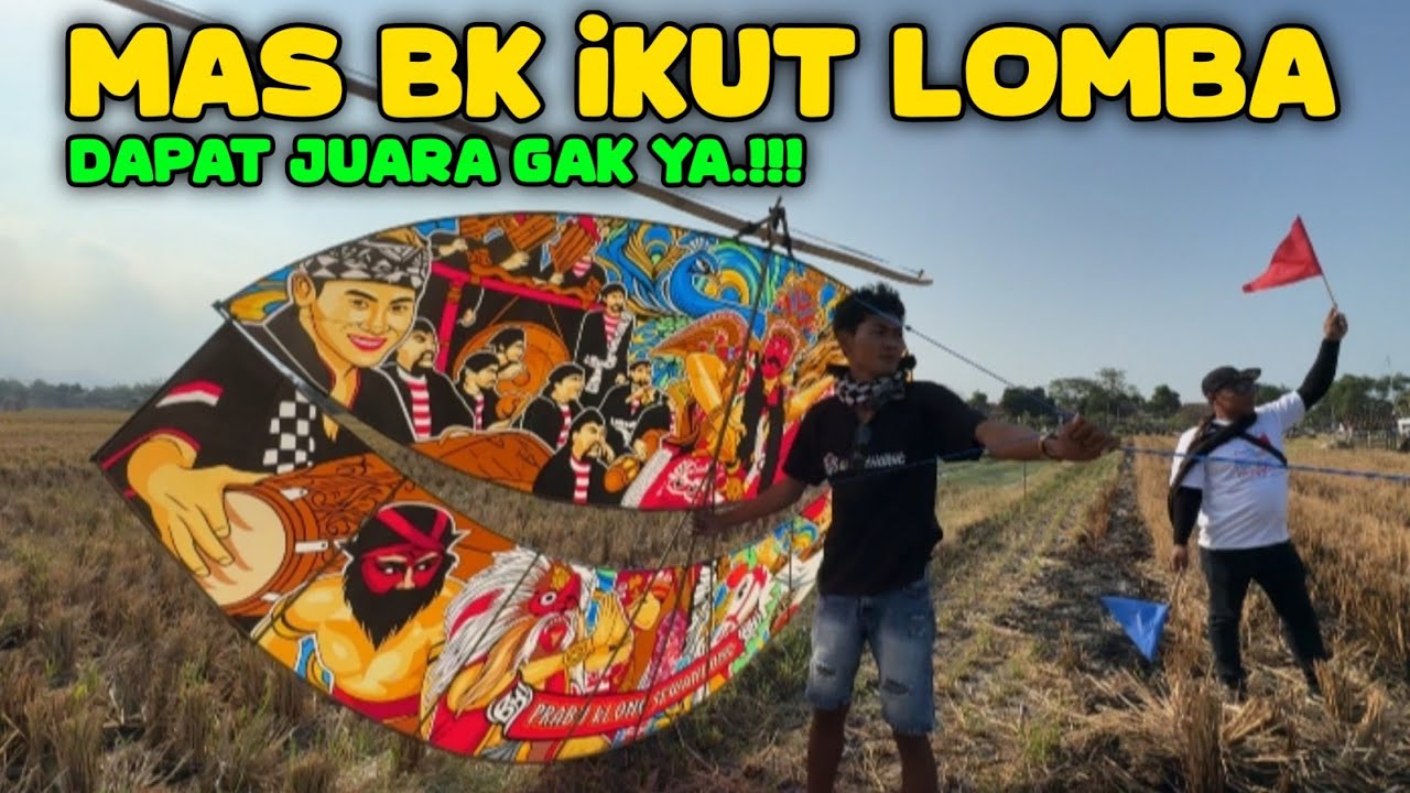 Bayu kendang ikut lomba festival layang-layang onggolono dapat juara gak ya 🤭