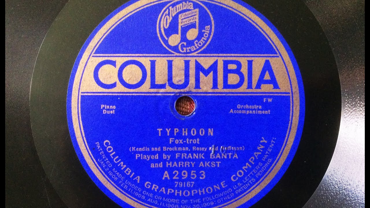 Frank Banta & Harry Akst, piano duet: Typhoon