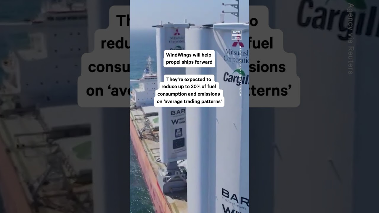 Cargo Ship Debuts Wind-Powered Sail Technology