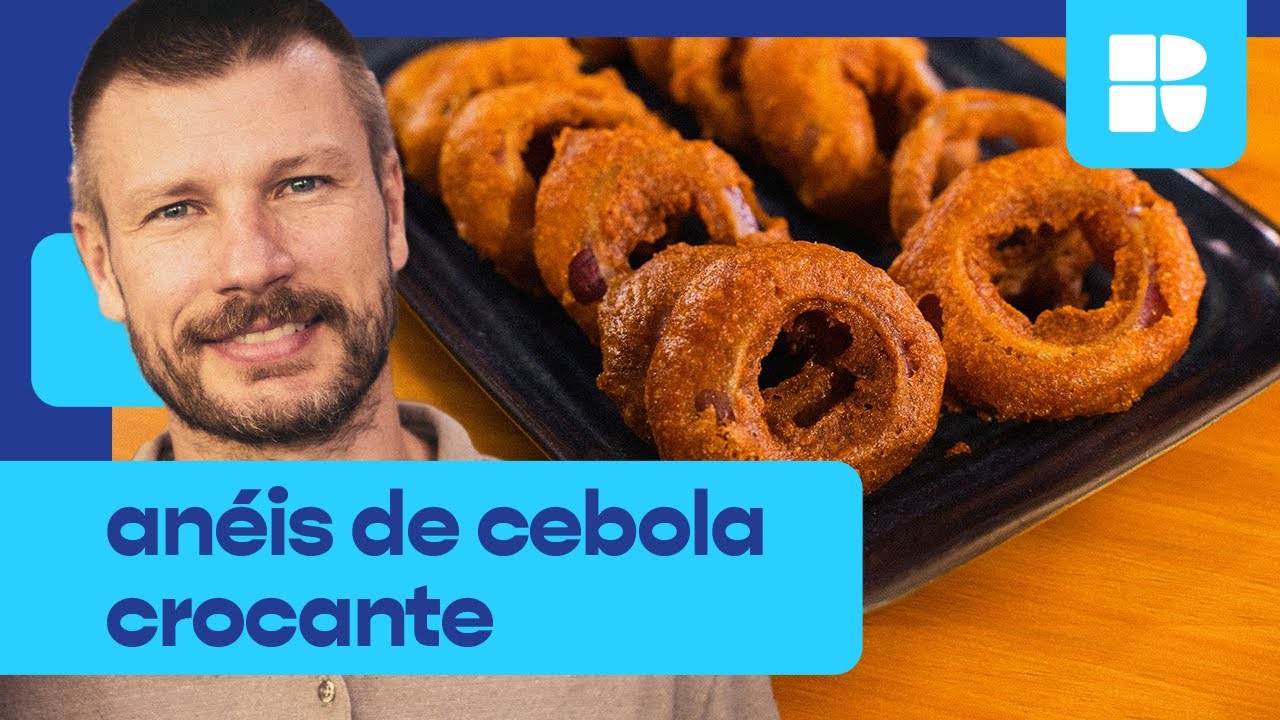 Anéis de cebola crocante | Rodrigo Hilbert | Tempero de Família