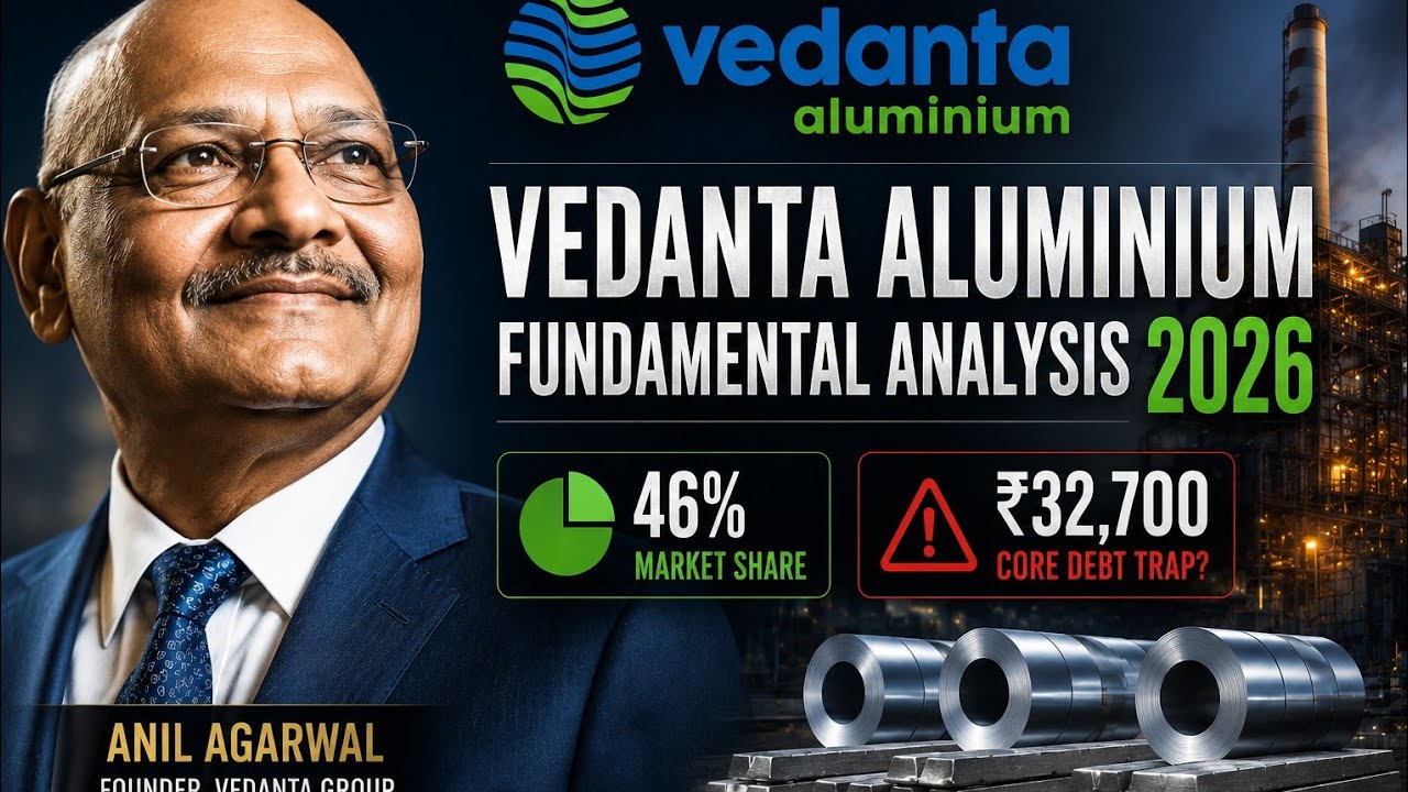 Vedanta Aluminum Fundamental Analysis 2026 | 46% Market Share, ₹32,700 Core Debt Trap?