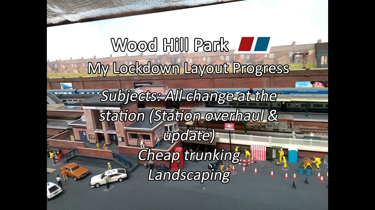 Cable Trunking Made Cheaply & Easy. Station Revamp & Scenery making 4.