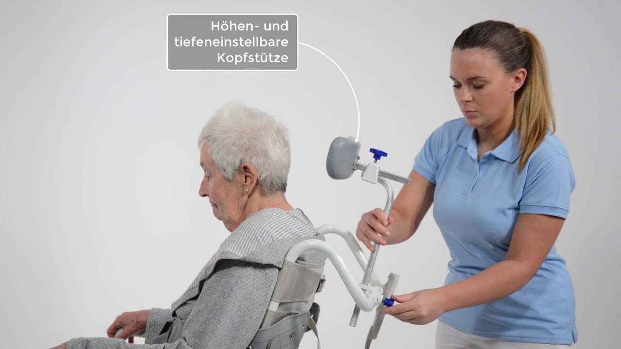 Der Aquatec Ocean E Vip Dusch- und Toilettenstuhl