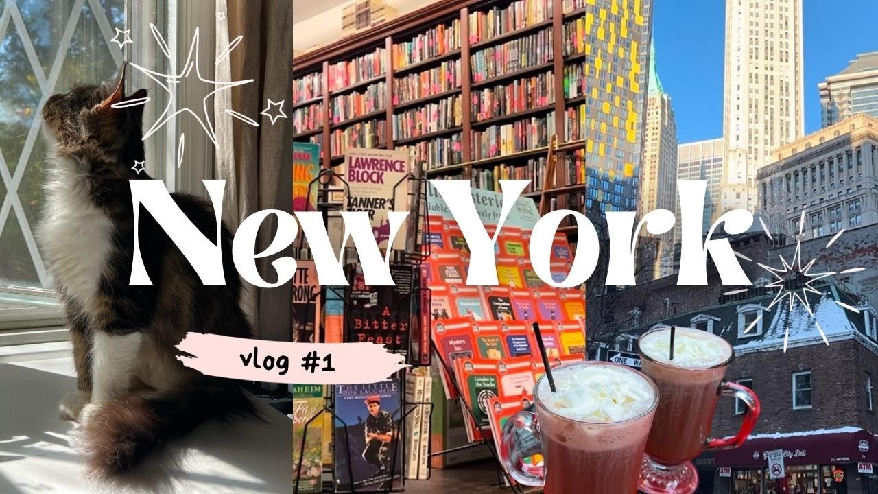 new york (vlog 1) // 📚 bookstores, thrifting in williamsburg, wall street, records store