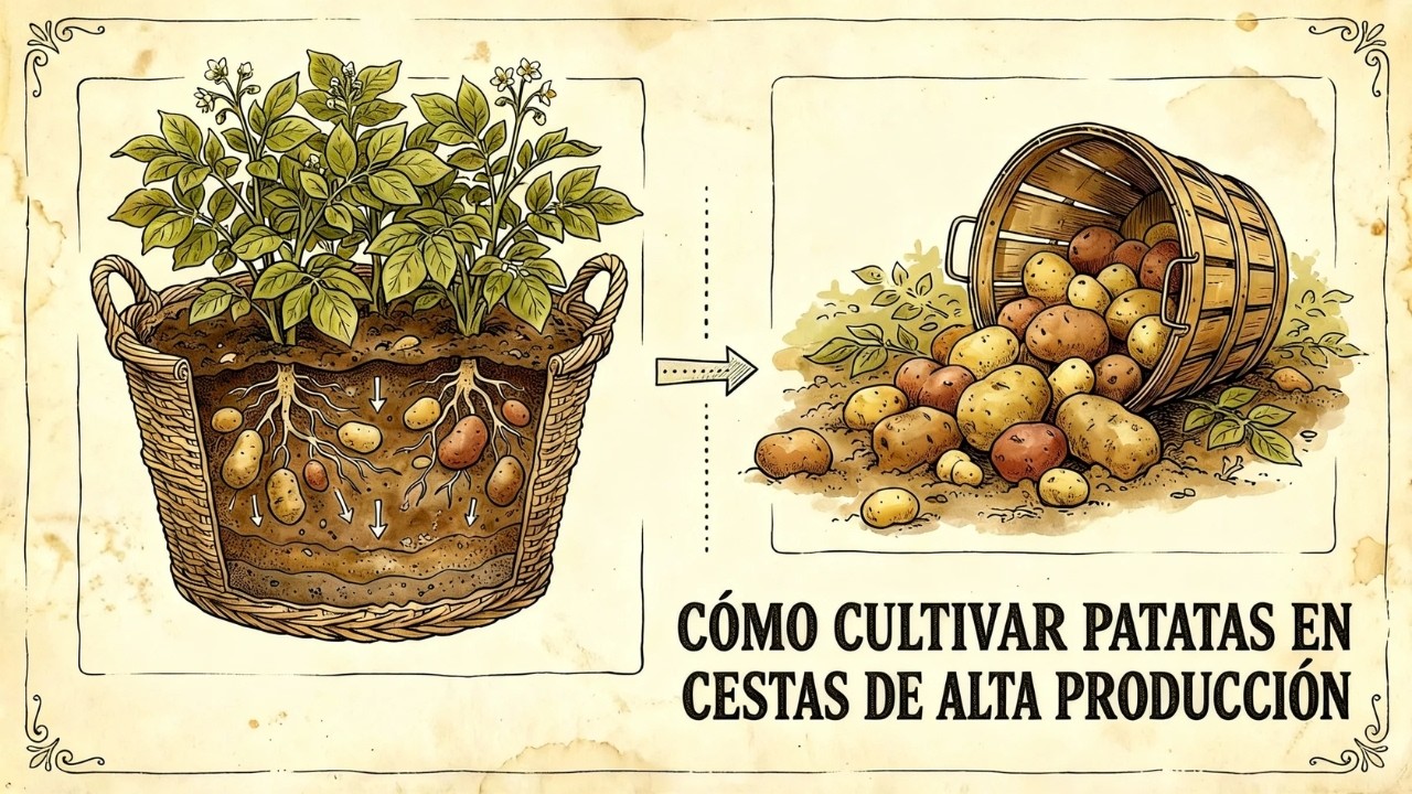 Cómo cultivar patatas en un cesto de la ropa (Truco de supervivencia)