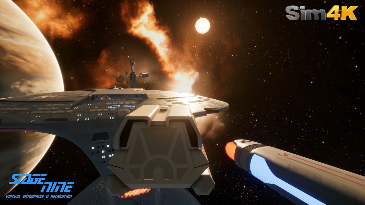 Stage 9 - Virtual Enterprise-D Galaxy Class Exterior Tour Animation in UHD 4K