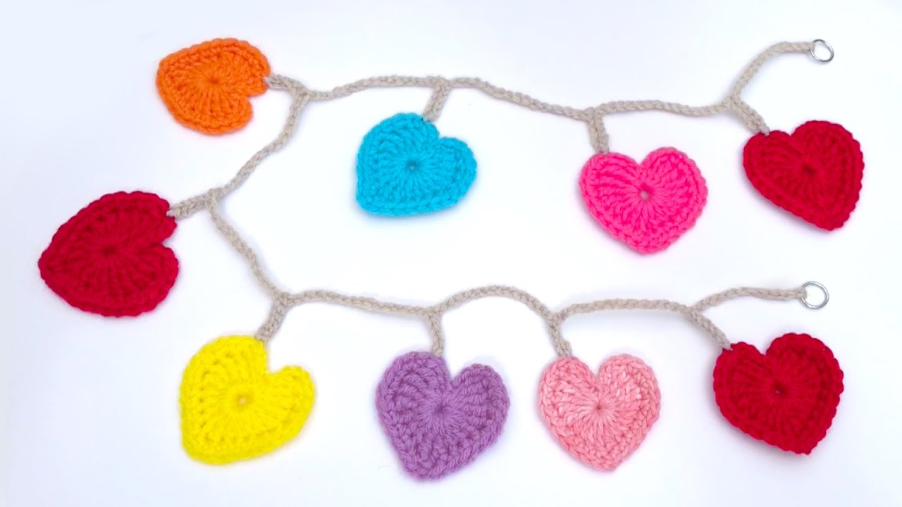Heart Ornaments - Free Written Crochet Pattern