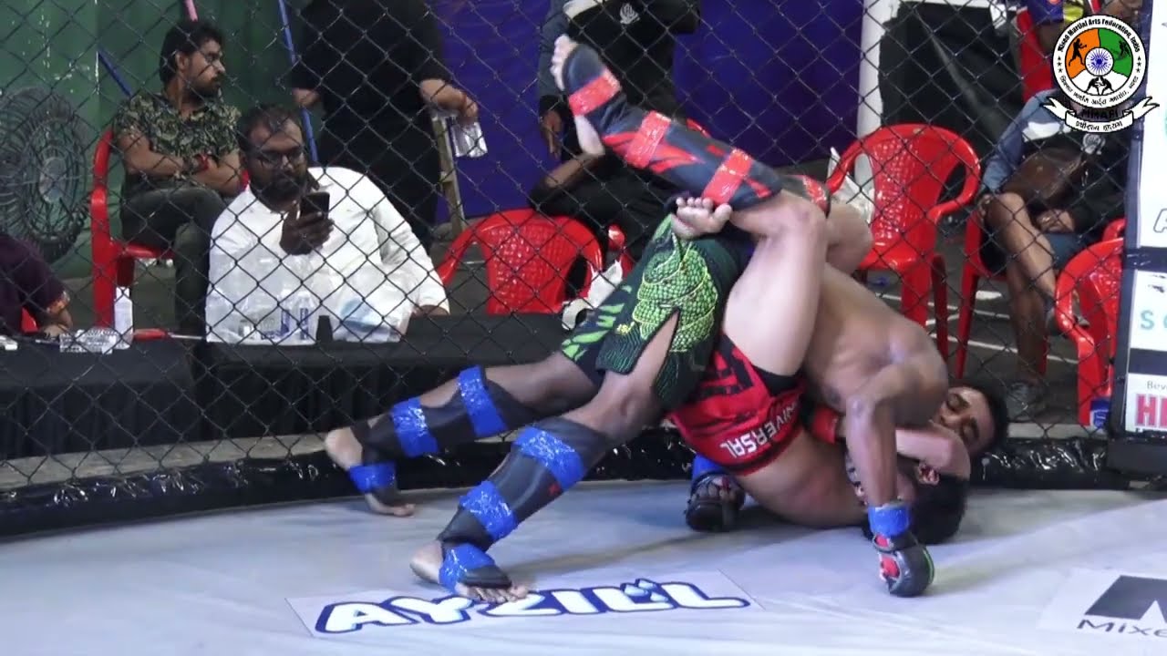 Sujal Joshi vs Sayed Hadi amateur MMA bout at International Combat Sports 2024, org by MMAFI
