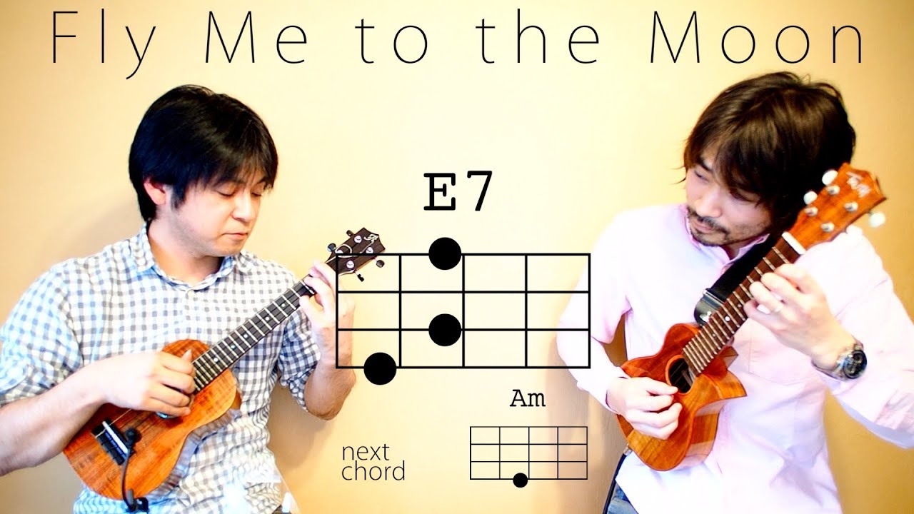 Fly Me to the Moon - フライ・ミー・トゥザ・ムーン 【初心者向けウクレレコード動画】