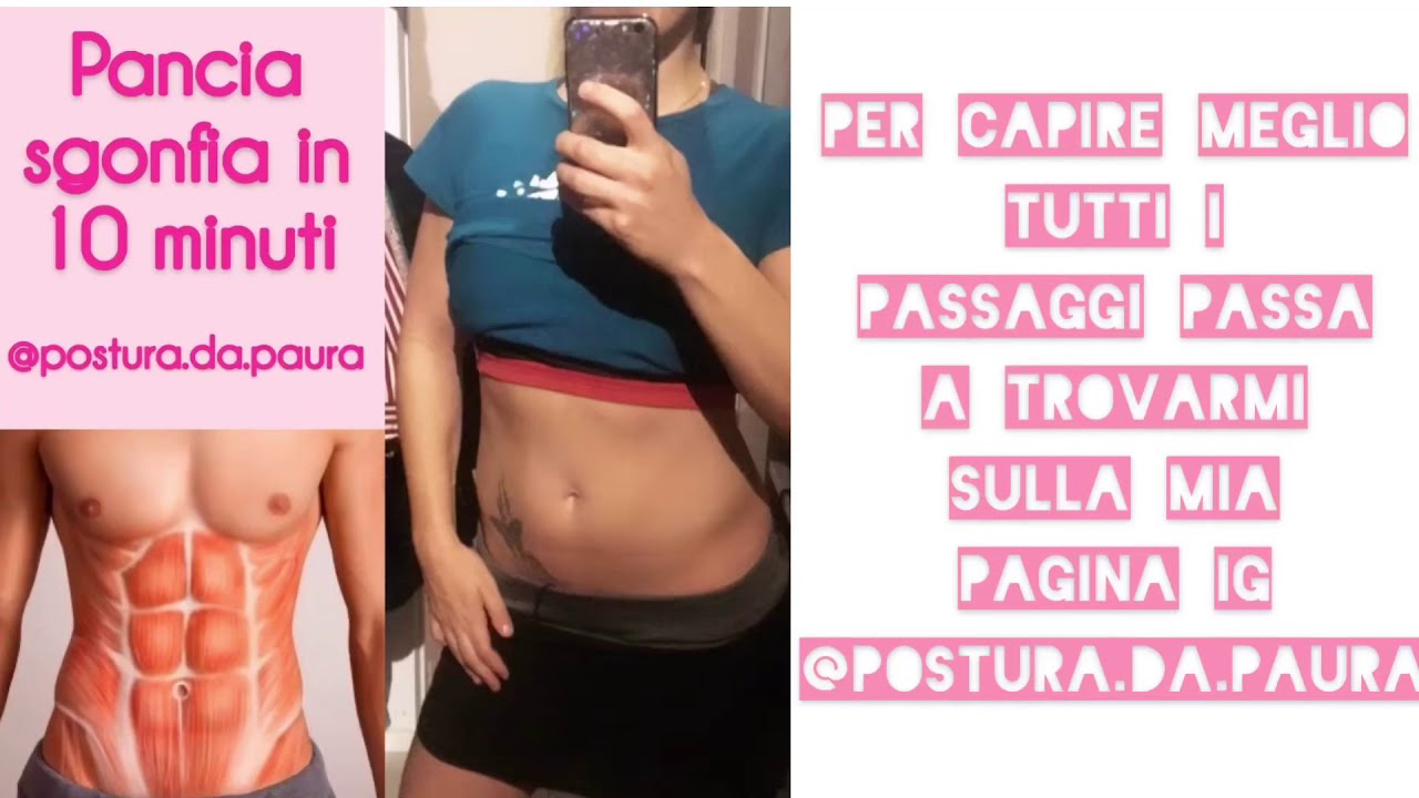 Pancia sgonfia in 10 minuti