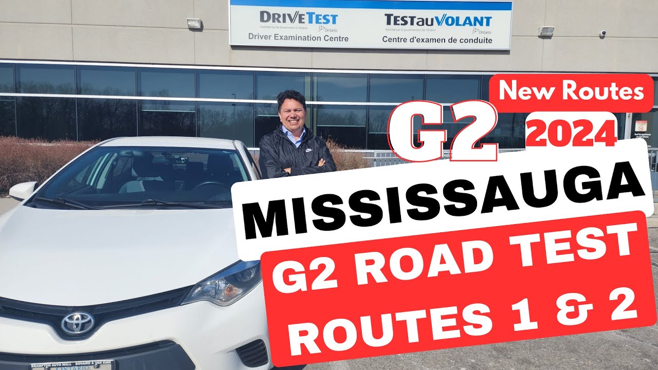 Mississauga G2 Road Test Route | Full Route | New G2 Driving Test Routes 2024