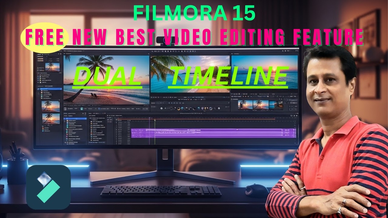 Filmora 15 Dual Timeline Editing | Big New Free Feature By Filmora 15 Dual Timeline Editing