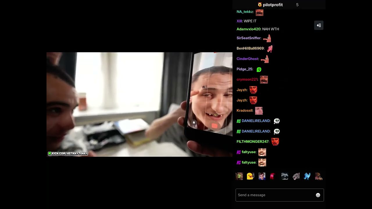 HSTikkyTokky Tattoos His NAME on Nitboys Forehead #viral #kick #hstikkytokky #tattoo