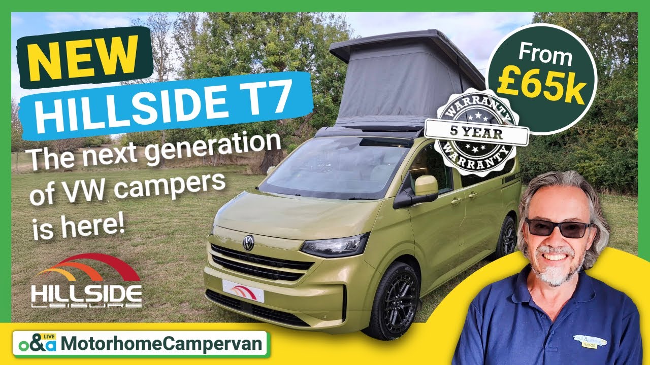 ПЕРВЫЙ ВЗГЛЯД! Новый кемпер Volkswagen T7 от Hillside Leisure с 5-летней гарантией