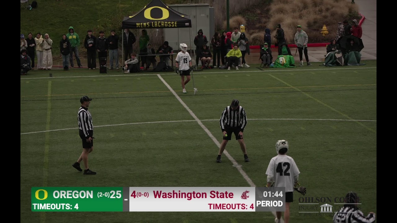 Oregon Ducks vs Washington State Cougars Men's Lacrosse