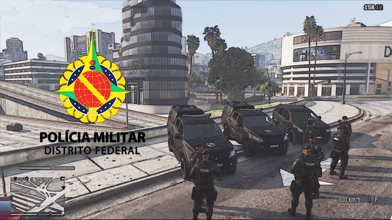 PATAMO PMDF TROCA DE TIROS GTA V !!!