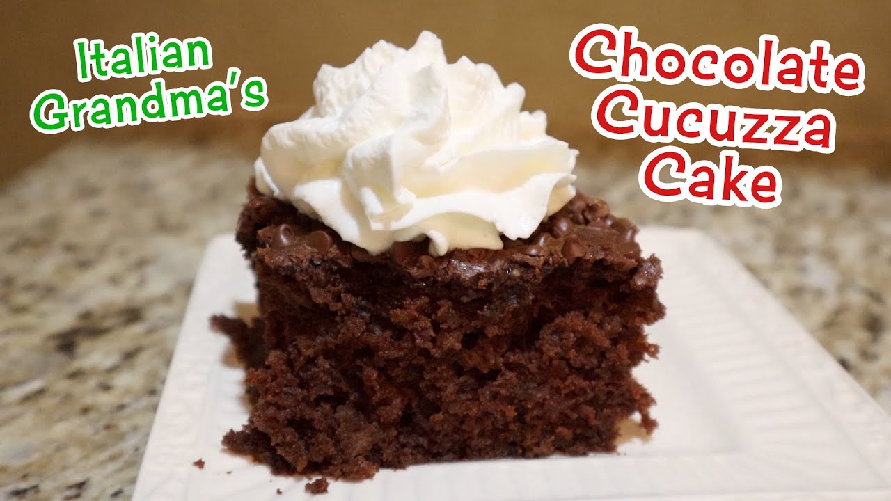 Italian Grandma Makes Chocolate Cucuzza Cake * Cucuzza Squash Recipe