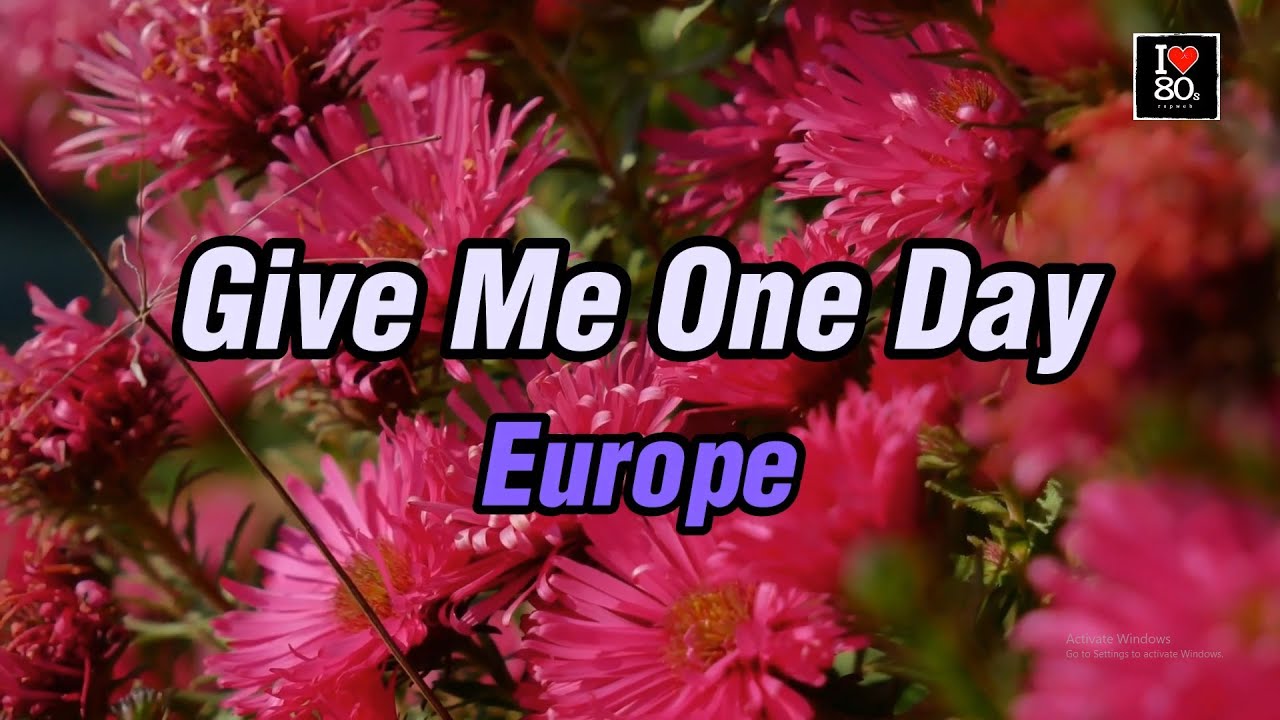Europe - Give Me One Day [Karaoke New Wave HD]