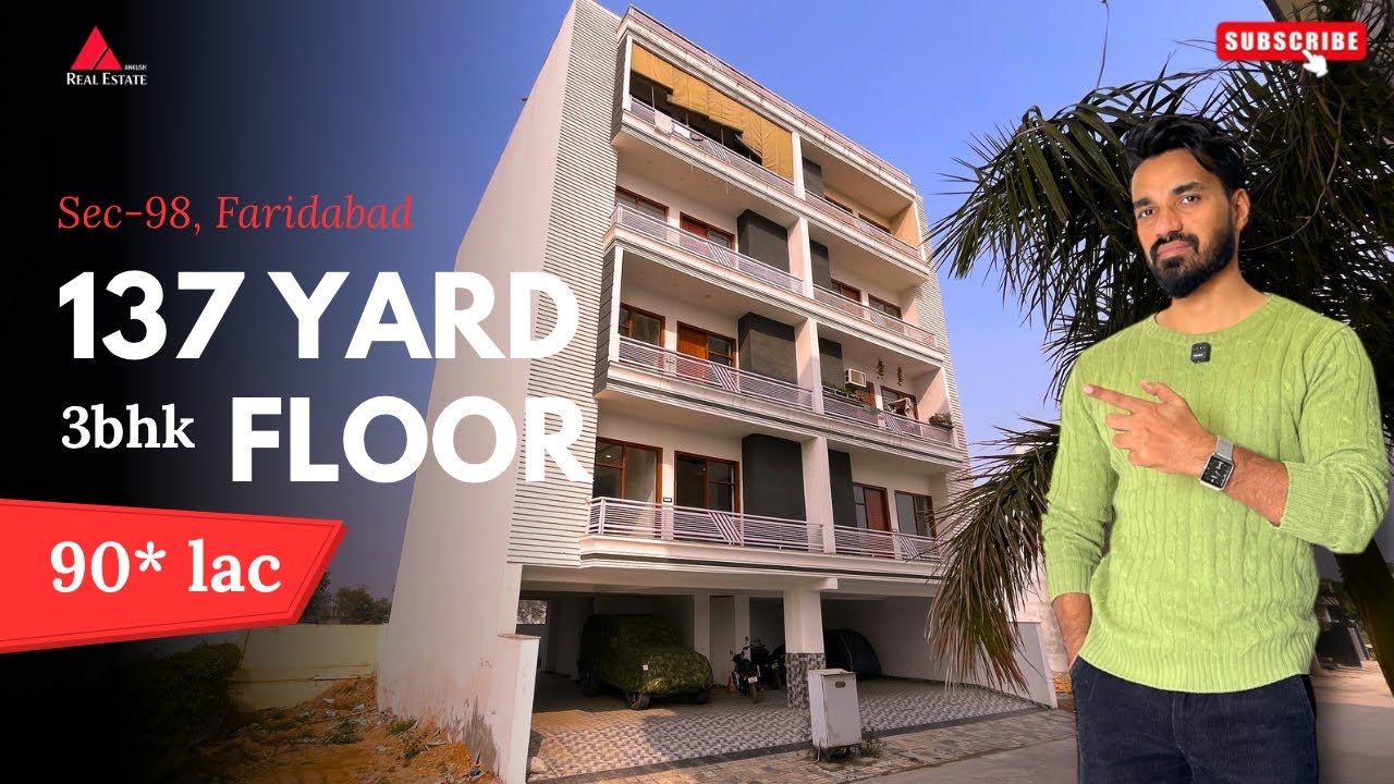 Premium 137 Yard 3BHK Builder Floor | Gated Society | Sector-98 Faridabad