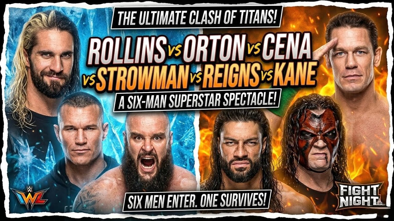 Сможет ли Роман Рейнс выжить? Легендарный матч Elimination Chamber с участием 6 человек (геймплей...