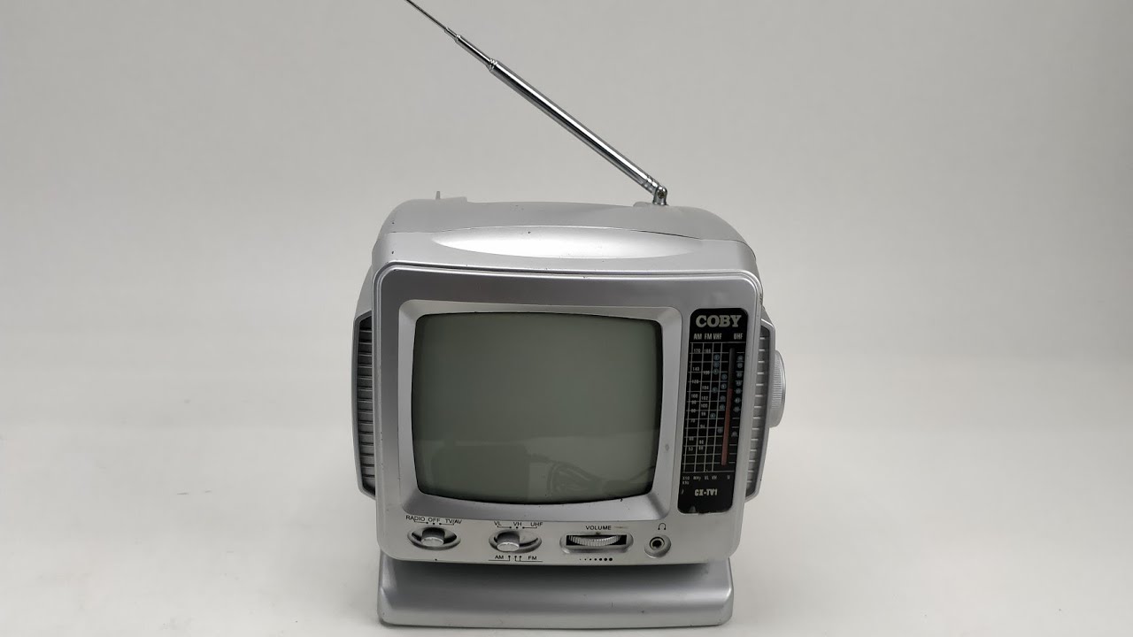 Аналоговый ЭЛТ-телевизор Coby CX-TV1 5 дюймов с радио AM/FM