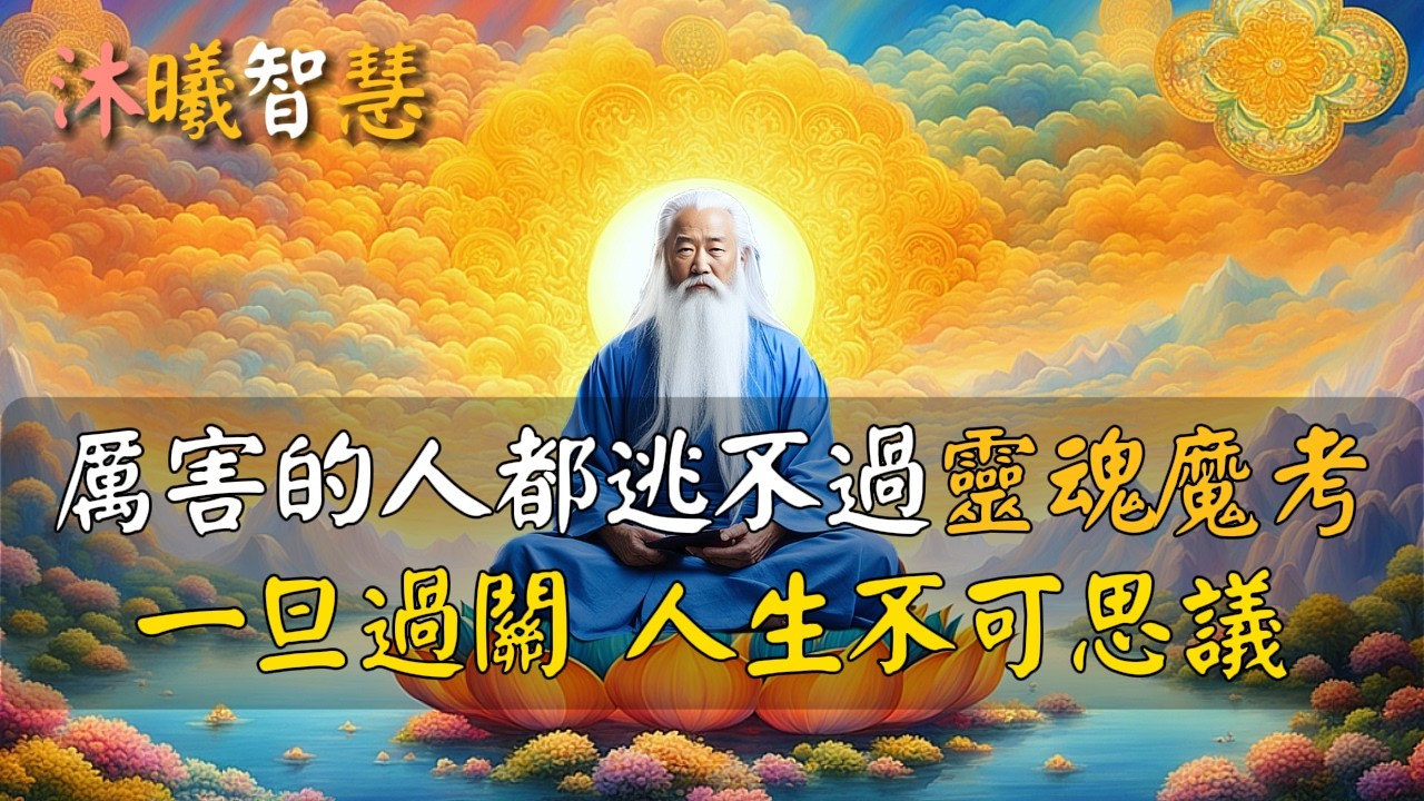 真正厲害的人，都曾經歷過靈魂魔考，一旦過關，人生不可思議！一旦你通過靈魂魔考，人生不可思議！通過靈魂魔考，你會變得很厲害！#沐曦智慧 11z16