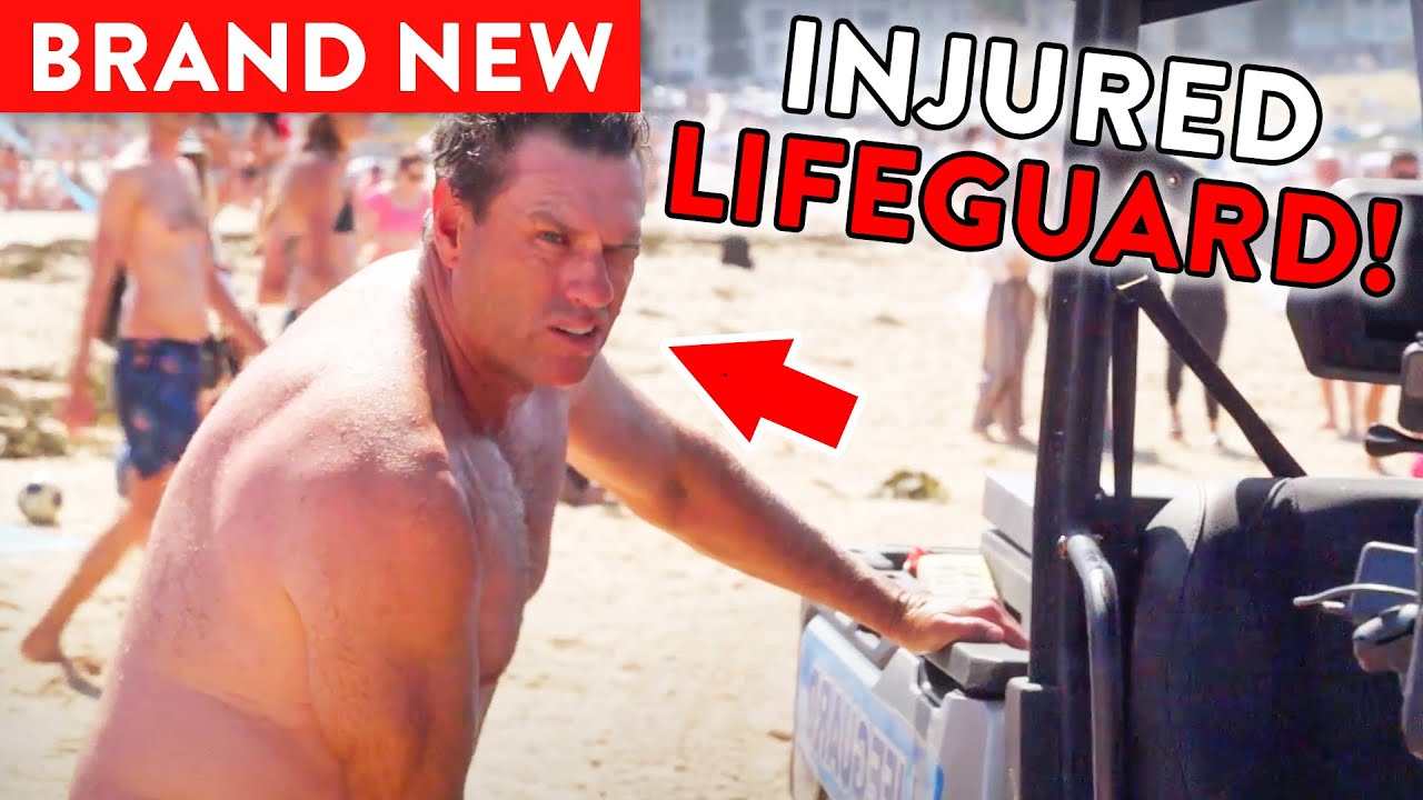 Lifeguard Injures Himself During Mass Rescue