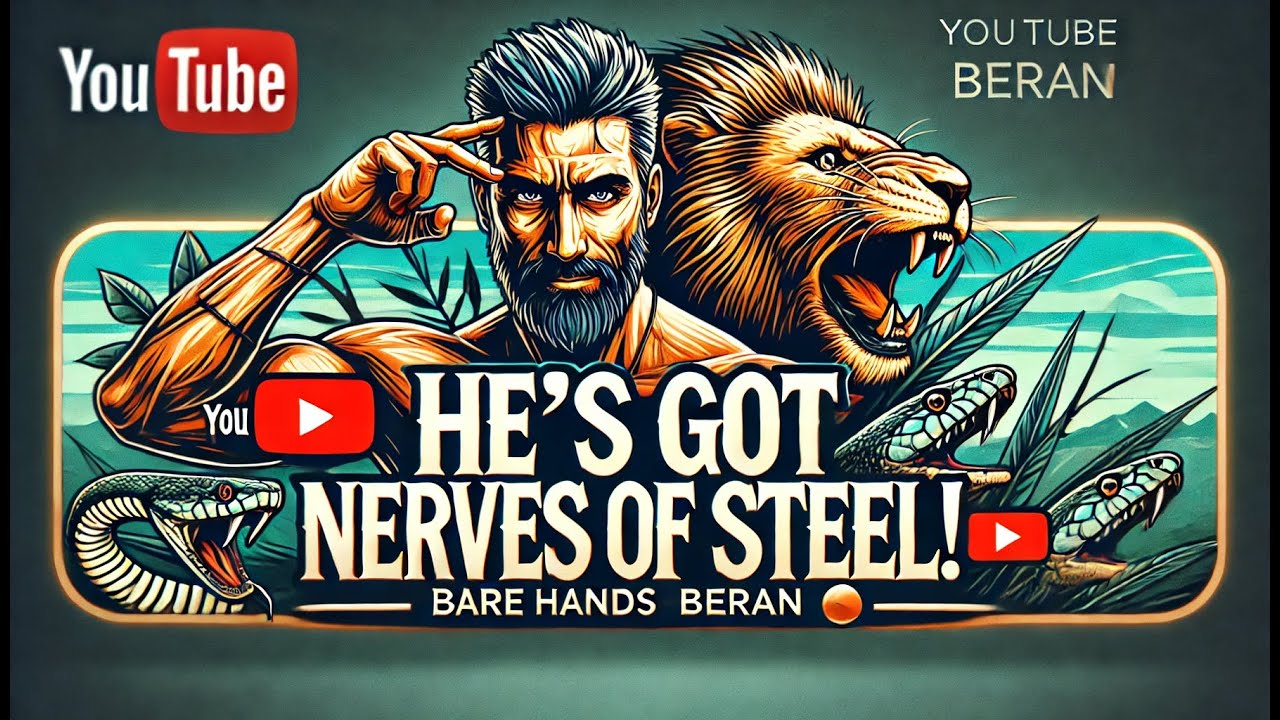 He's Got Nerves of Steel! 💪 Bare Hands Beran Takes on the Wildest Creatures #animals #wildlife