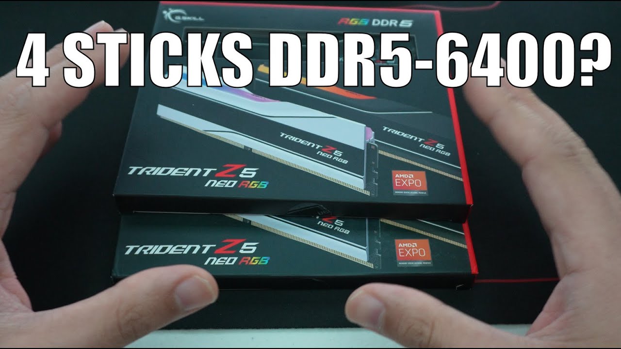 4 модуля DIMM DDR5 6400 AMD Ryzen