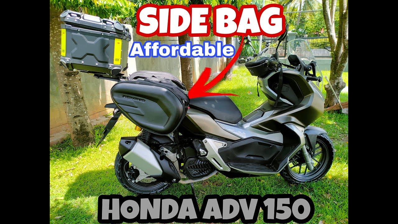 UNBOXING HONDA ADV 150 SIDE/PADDLE BAG | KOMINE SADDLE BAG 