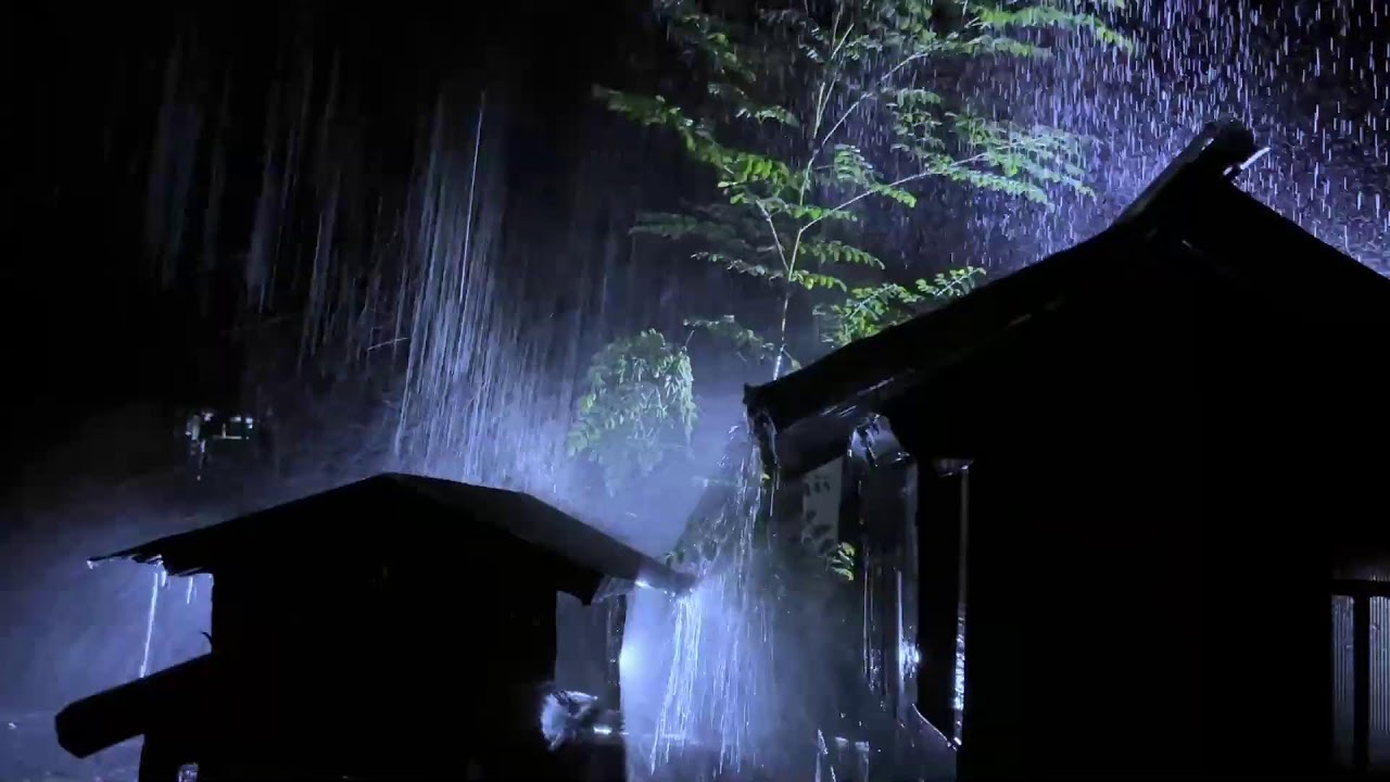 Deep Sleep Rainstorm | Powerful Thunder at Night