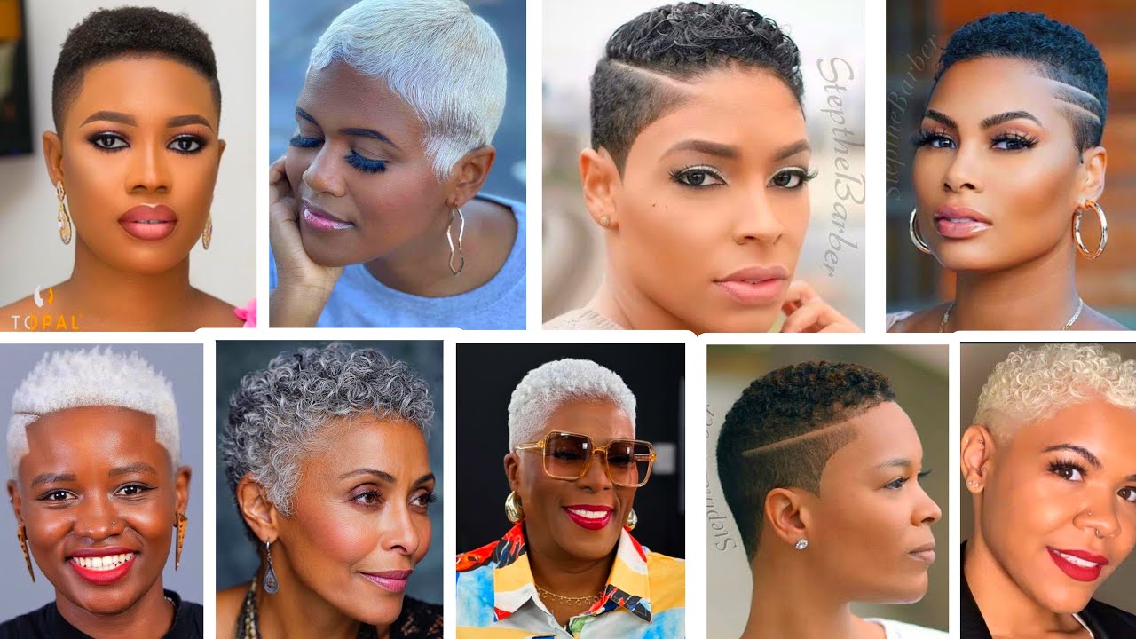 50+ Exotic & Elegant Short Hairstyles for Older Black Women 2026 : Stylist Salt & Pepper Short Hair 