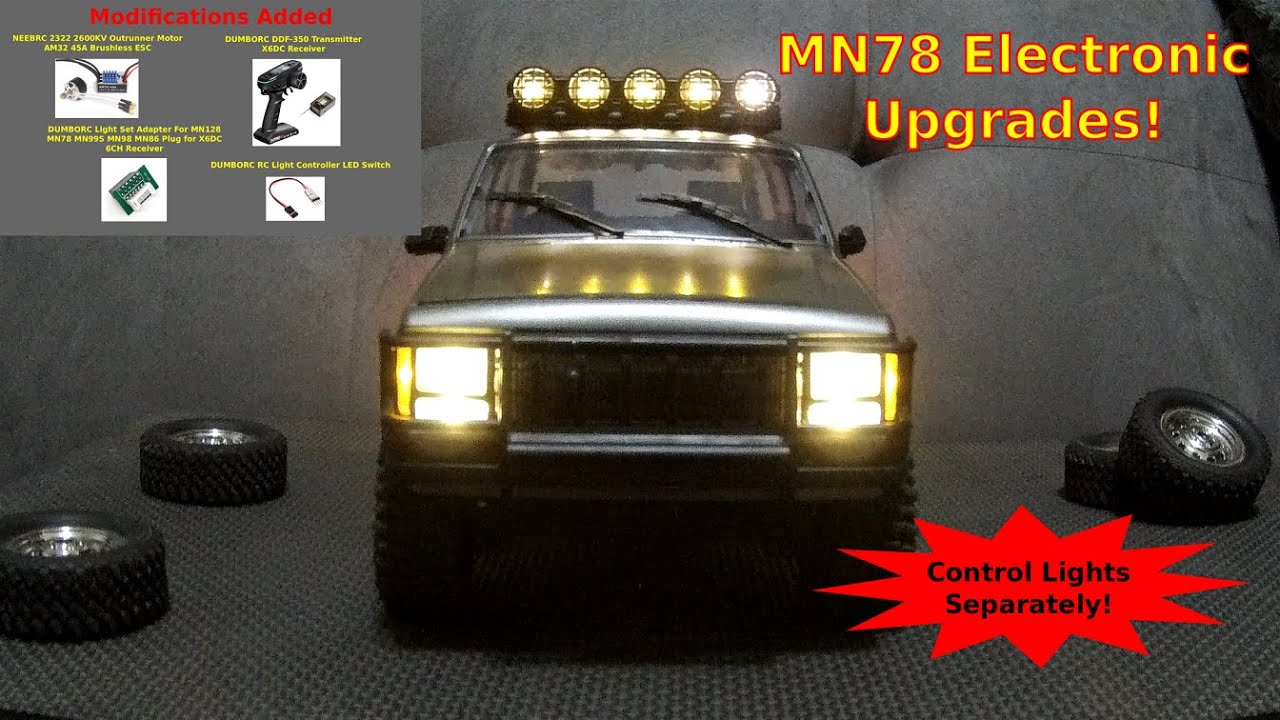 MN78 Brushless Upgrade: Toy Electronics to Hobby-Grade Power!