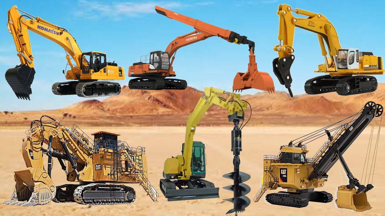 Macam macam alat berat jenis excavator crawler clamshell hydraulic shovel hammer excavator