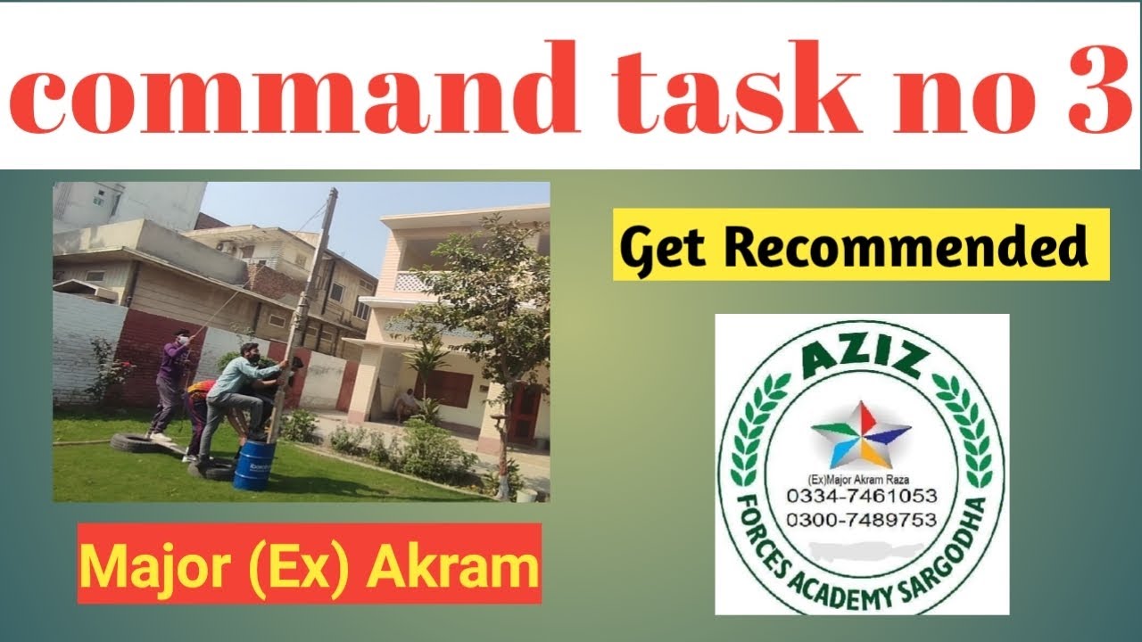 Command Task No 3 | ISSB | GTO task | Psych Test | Aziz forces Academy Sargodha |