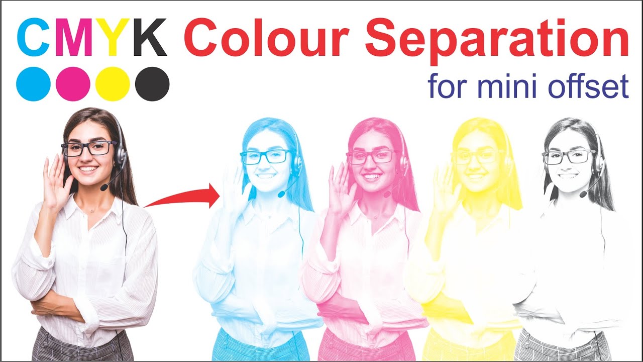 CMYK Colour Separation for Mini offset Printing | Color Separation