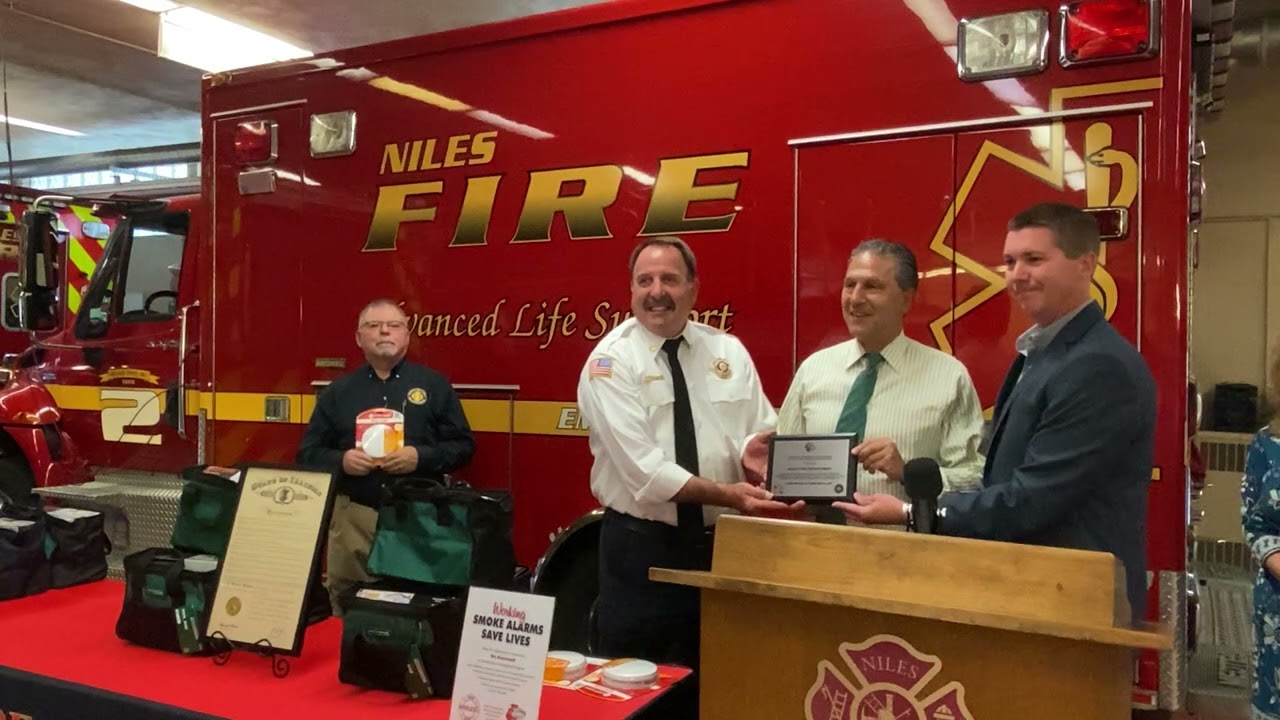 2022 Smoke Alarm Legislation - 1,000 Alarms Installed Media Event (Niles FD)