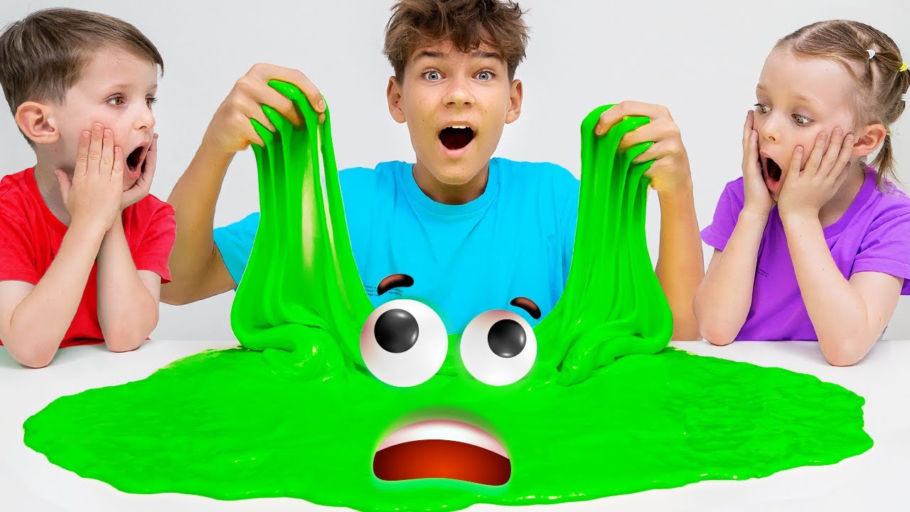 Creating Bright and Colorful Slime with Kids!