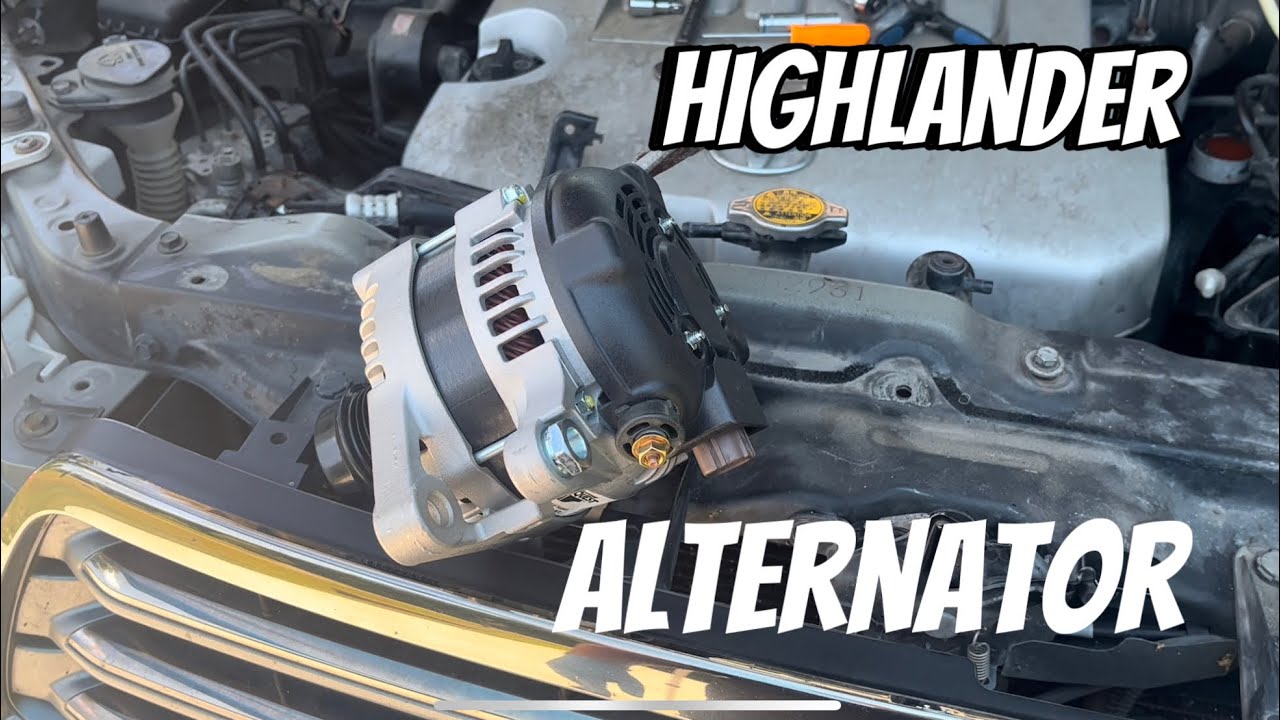 How to replace an alternator in a 2008-2013 Toyota Highlander 3.5l V6